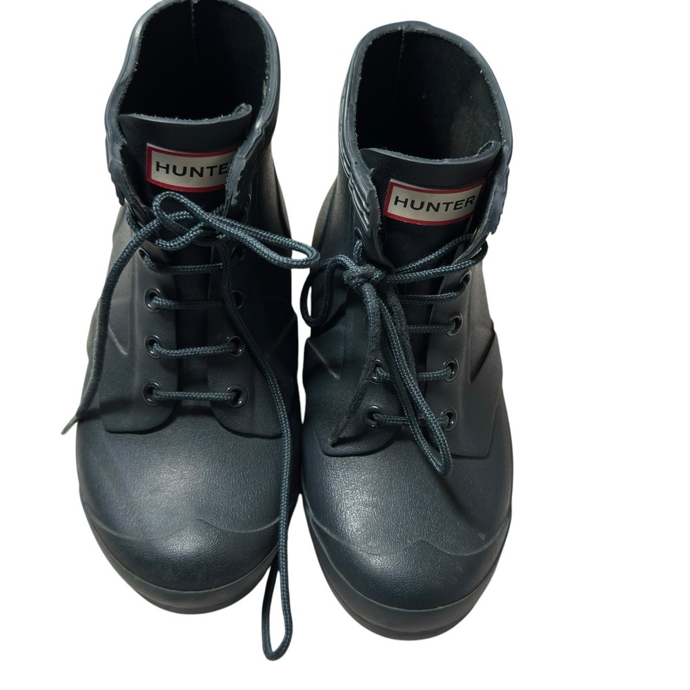 Hunter Boots Kids Size 8 B Black Lace up Size Rain Winter Shoes